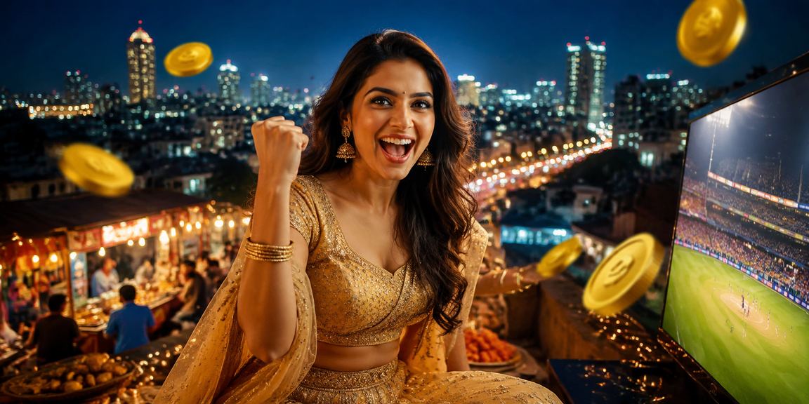 Pune city vibrant sports betting atmosphere with traditional clothing